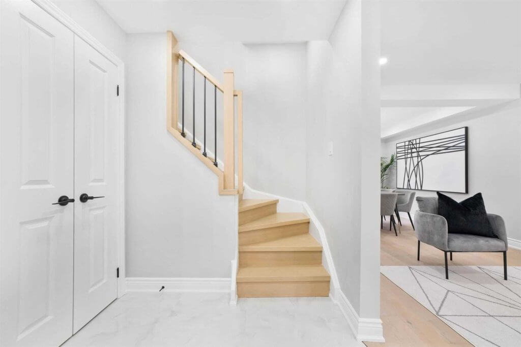 Basement floor plan drawing for City of Calgary basement permit